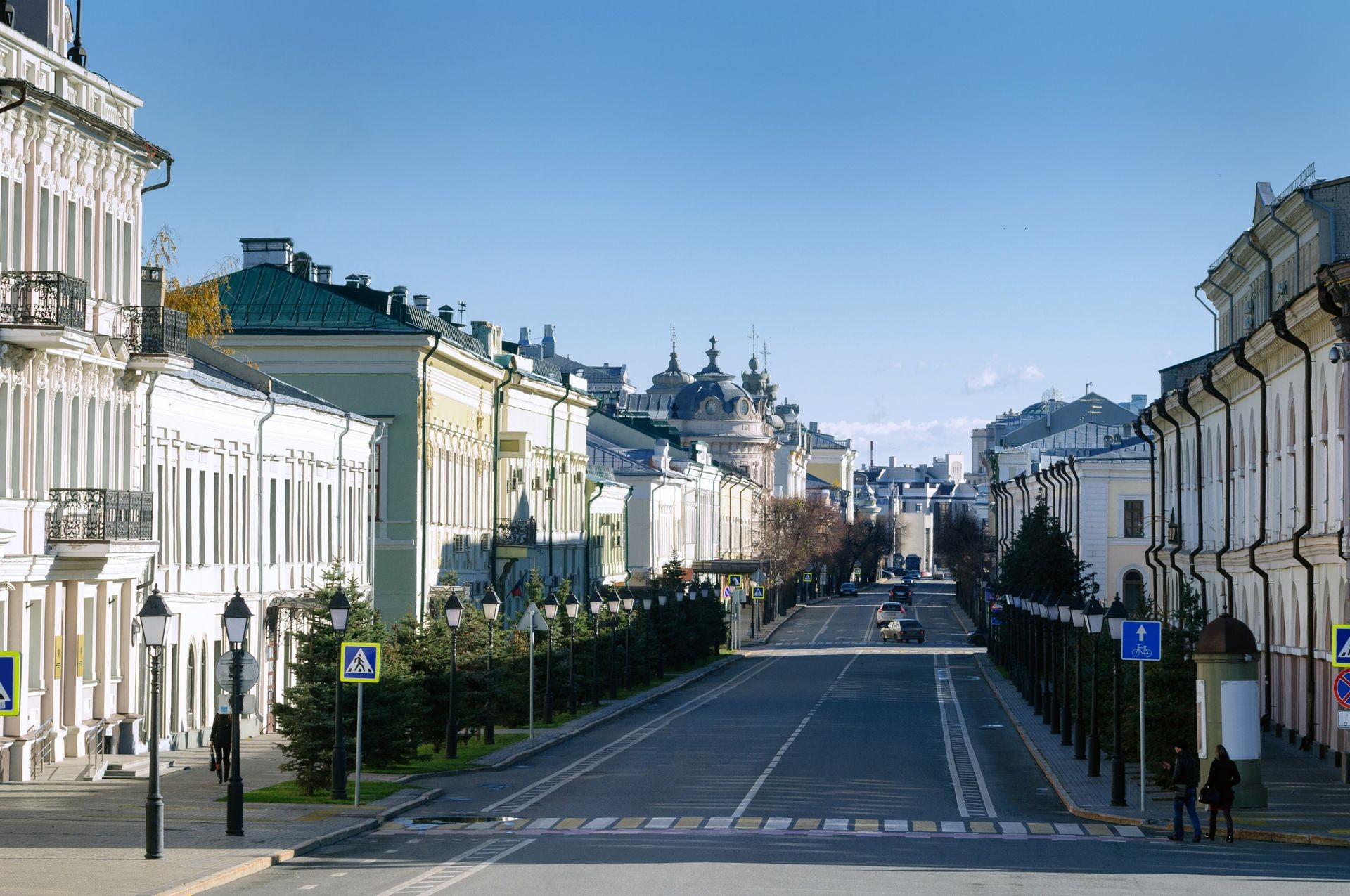 Kremlyovskaya street is the main street in the historical center of Kazan.